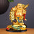 Golden Laughing Buddha Figurine with Coins and Money Bag