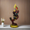 Decorative Marble Dust Lord Krishna with Flute Statue Black