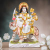 Marble Finish Polystone Goddess Maa Durga Sherawali Mata on Lion