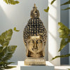 Lord Buddha Head Statue Showpiece- Antique Gold