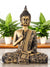 Buddha Polystone Statue Blessing (Antique Gold)