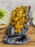Blessing Lord Ganesha on Shankh Palm Decorative Showpiece