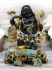Black Cheerful Laughing Buddha Along with Money Bag for Health