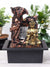 Lord Buddha Water Fountain with LED Light -Antique Gold