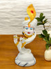 Marble Dust Lord Krishna with Flute Statue for Divine Décor-White