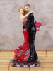 Romantic Standing Love Couple Statue Red-Black