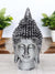 Decorative Lord Buddha Head Antique Silver