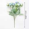 Vivars Home Artificial Rose Flowers Bunch (Without Vase Pot) (13 inch)