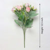 Vivars Home Artificial Rose Flowers Bunch (Without Vase Pot) (12.5 inch)