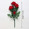 Vivars Home Artificial Rose Flowers Bunch (Without Vase Pot)
