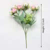 Vivars Home Artificial Rose Flowers Bunch (Without Vase Pot) (12 inch)