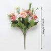 Vivars Home Artificial Rose Flowers Bunch(Without Vase Pot) (13 inch)