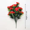 Vivars Home Artificial Red Lily Flowers Bunch (Pot Not Included)