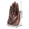 Buddha Palm Statue Handmade (Antique Copper)