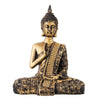 Vivars Home Buddha Polystone Statue Blessing (Antique Gold)
