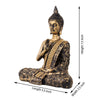 Vivars Home Buddha Polystone Statue Blessing (Antique Gold)