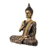 Vivars Home Buddha Polystone Statue Blessing (Antique Gold)