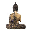 Vivars Home Buddha Polystone Statue Blessing (Antique Gold)
