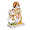 Vivars Home Marble Radha Krishna with Cow Idol Statue Showpiece