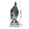 Vivars Home Decorative Lord Buddha Head Statue - Antique Silver