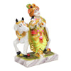 Vivars Home Marble Lord Krishna with Cow Idol Statue Showpiece
