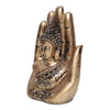 Vivars Home Palm Buddha Statue (Gold Color)