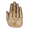 Vivars Home Palm Buddha Statue (Gold Color)