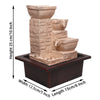 Vivars Home Tabletop Fountain Water Fountain with LED Light