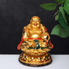 Vivars Home Cheerful Laughing Buddha Sitting on Wealth