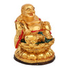 Vivars Home Cheerful Laughing Buddha Sitting on Wealth