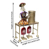 Vivars Home Metallic Hand Crafted Antique Decorative Pen Holder with Beautiful Lady