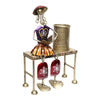 Vivars Home Metallic Hand Crafted Antique Decorative Pen Holder with Beautiful Lady