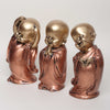 Vivars Home Polyresin Buddha Monk Showpieces Medium Set of 3