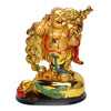 Vivars Home Golden Laughing Buddha Figurine with Coins and Money Bag