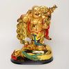 Vivars Home Golden Laughing Buddha Figurine with Coins and Money Bag