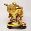 Vivars Home Golden Laughing Buddha Figurine with Coins and Money Bag