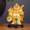 Vivars Home Cheerful Laughing Buddha Along with Money Bag -Small