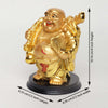Vivars Home Cheerful Laughing Buddha Along with Money/Potely Bag -Small