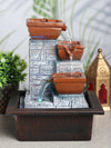 Vivars Home Natural Tabletop Fountain Water Fountain with LED Light