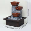 Vivars Home Natural Tabletop Fountain Water Fountain with LED Light