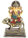 Lord Ganesha on Mouse Figurine