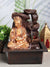 Vivars Home Golden Lord Buddha Waterfall Fountain with Led