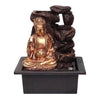 Vivars Home Golden Lord Buddha Waterfall Fountain with Led
