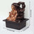 Vivars Home Golden Lord Buddha Waterfall Fountain with Led