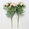Vivars Home Artificial Rose Flowers Bunch (Without Vase Pot) (12 inch)