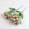 Vivars Home Artificial Rose Flowers Bunch (Without Vase Pot) (12 inch)