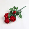 Vivars Home Artificial Rose Flowers Bunch (Without Vase Pot)