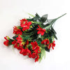 Vivars Home Artificial Red Lily Flowers Bunch (Pot Not Included)
