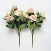 Vivars Home Artificial Rose Flowers Bunch Antique Pink (Without Vase Pot) (11.5 inch)