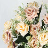 Vivars Home Artificial Rose Flowers Bunch Antique Pink (Without Vase Pot) (11.5 inch)